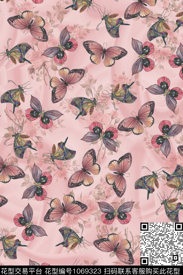 小碎花花卉清爽底花卉数码印花华亿平台下载（图片编号: 1069323） - 瓦栏（Walan）