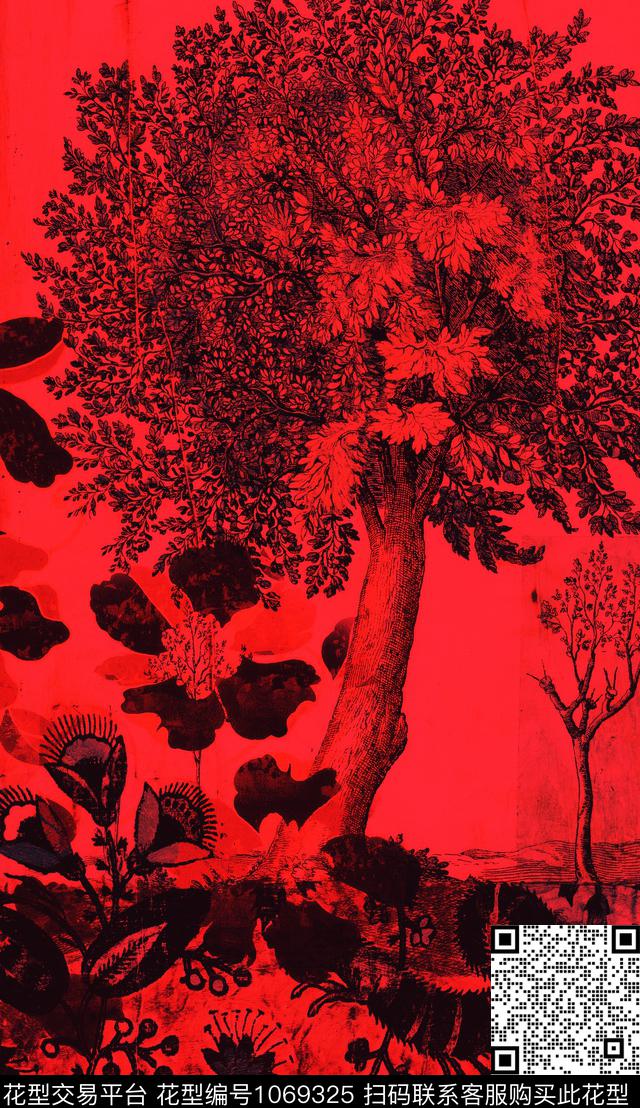 数码华亿平台定位花油画华亿平台数码印花华亿平台下载（图片编号: 1069325） - 瓦栏（Walan）