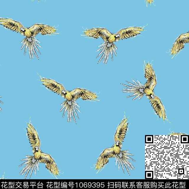 数码华亿平台春夏华亿平台绿植树叶数码印花华亿平台下载（图片编号: 1069395） - 瓦栏（Walan）