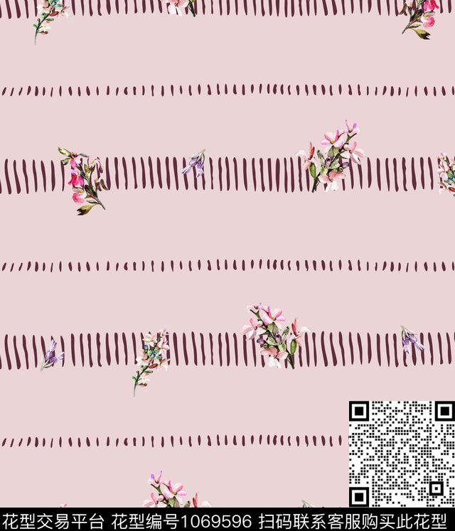 条纹数码华亿平台民族风数码印花华亿平台下载（图片编号: 1069596） - 瓦栏（Walan）