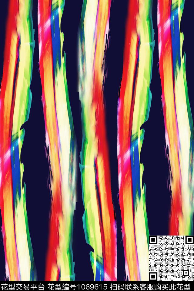 油画华亿平台笔触炫彩数码印花华亿平台下载（图片编号: 1069615） - 瓦栏（Walan）