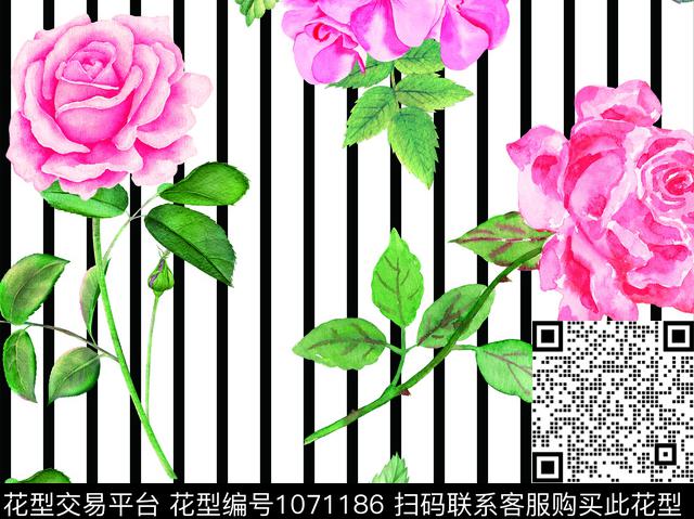 数码华亿平台花瓣春夏华亿平台数码印花华亿平台下载（图片编号: 1071186） - 瓦栏（Walan）