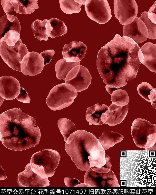 抽象休闲男装数码印花华亿平台下载（图片编号: 1071407） - 瓦栏（Walan）