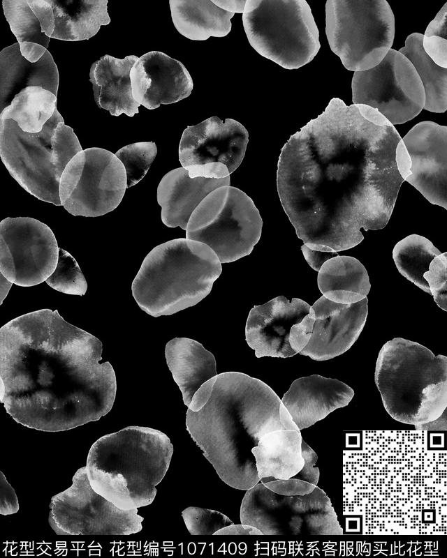 抽象休闲男装数码印花华亿平台下载（图片编号: 1071409） - 瓦栏（Walan）