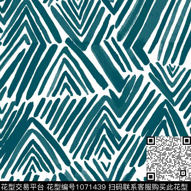 条纹线条抽象传统印花华亿平台下载（图片编号: 1071439） - 瓦栏（Walan）