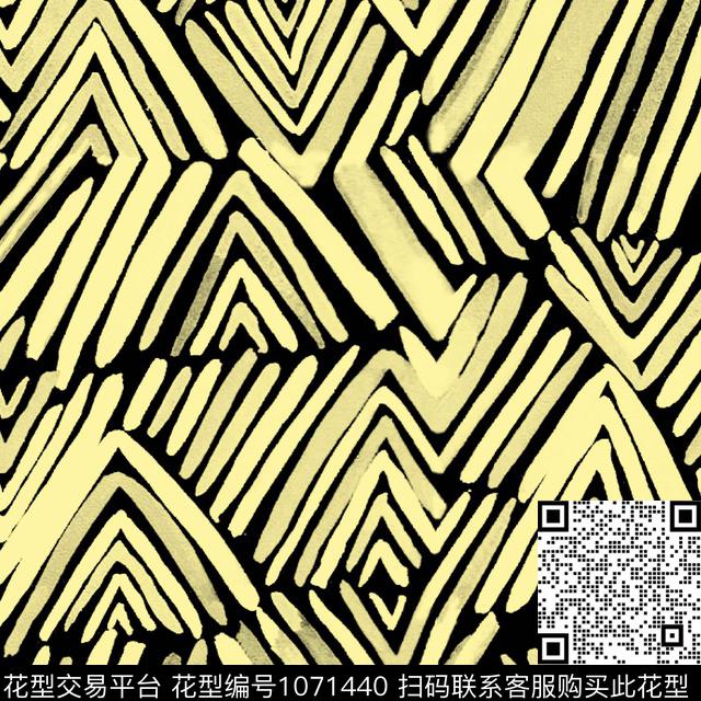 条纹线条抽象传统印花华亿平台下载（图片编号: 1071440） - 瓦栏（Walan）