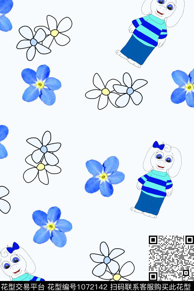 数码华亿平台春夏华亿平台手绘花卉数码印花华亿平台下载（图片编号: 1072142） - 瓦栏（Walan）