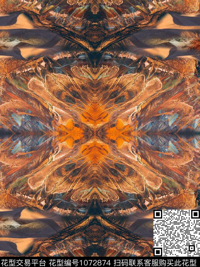 数码华亿平台创意抽象数码印花华亿平台下载（图片编号: 1072874） - 瓦栏（Walan）