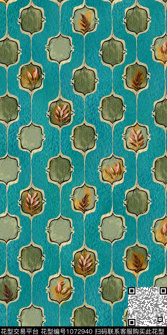 数码华亿平台女装几何数码印花华亿平台下载（图片编号: 1072940） - 瓦栏（Walan）