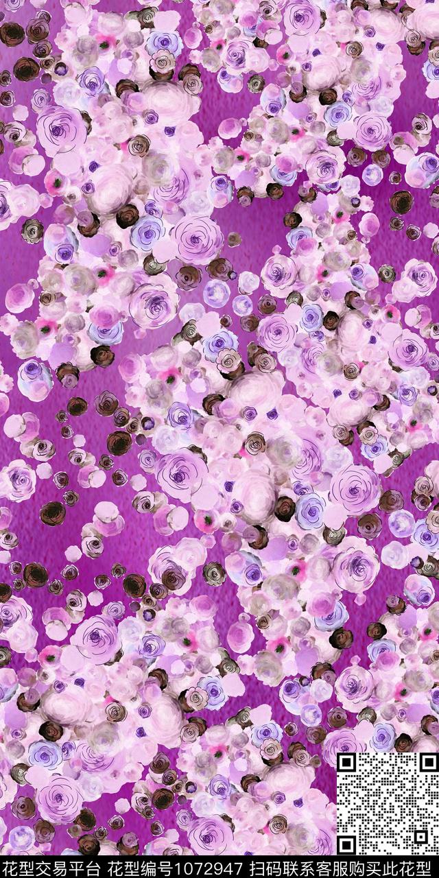 数码华亿平台花卉女装数码印花华亿平台下载（图片编号: 1072947） - 瓦栏（Walan）