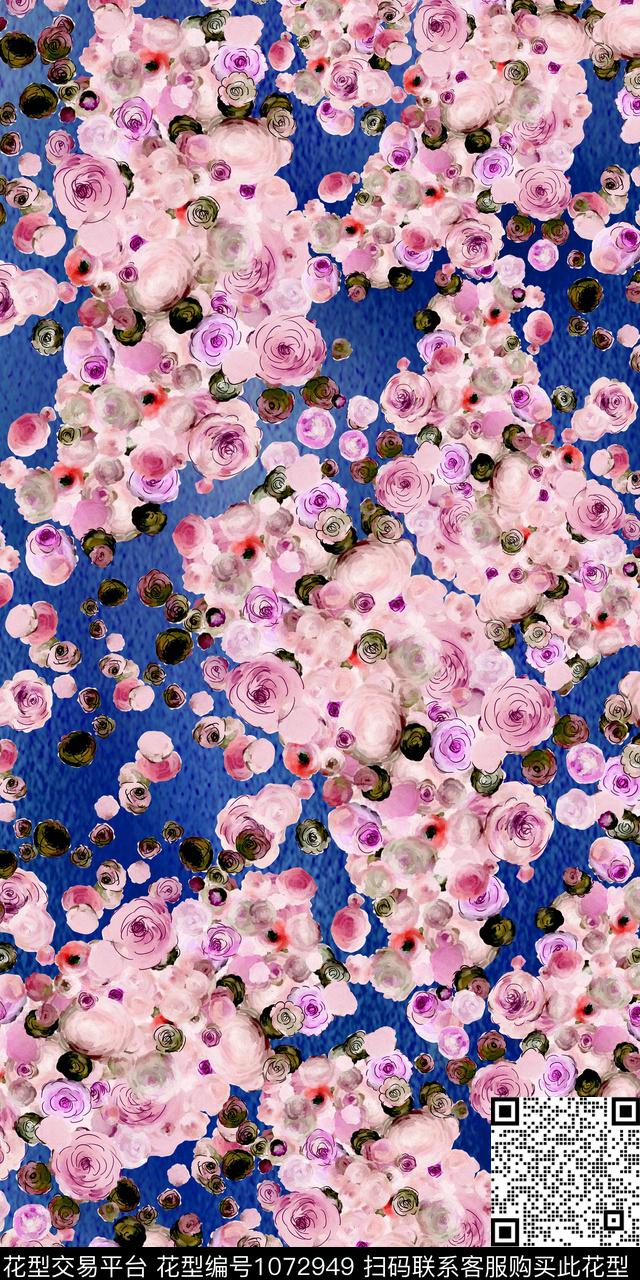 数码华亿平台花卉女装数码印花华亿平台下载（图片编号: 1072949） - 瓦栏（Walan）