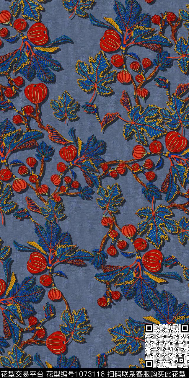 数码华亿平台花卉女装数码印花华亿平台下载（图片编号: 1073116） - 瓦栏（Walan）