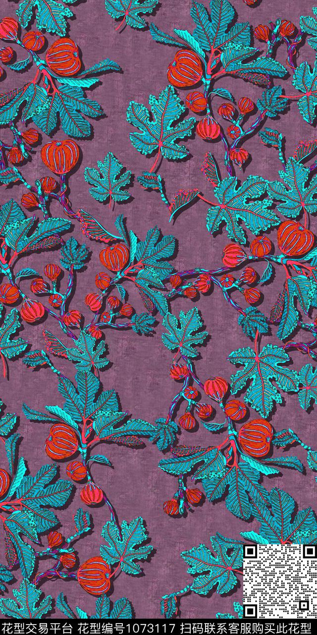 数码华亿平台花卉女装数码印花华亿平台下载（图片编号: 1073117） - 瓦栏（Walan）