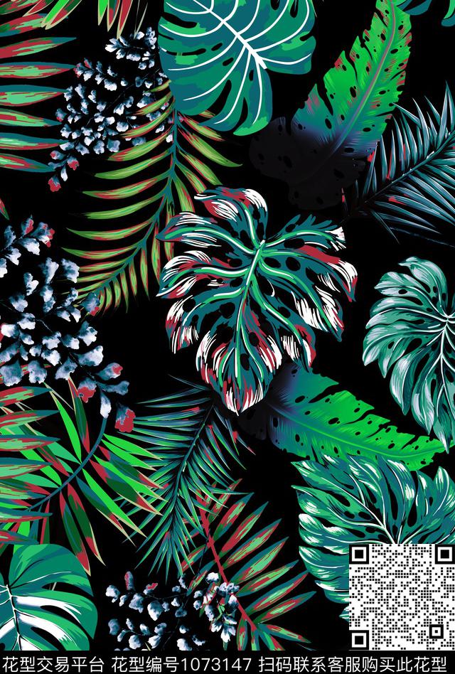 男装花卉大牌风数码印花华亿平台下载（图片编号: 1073147） - 瓦栏（Walan）