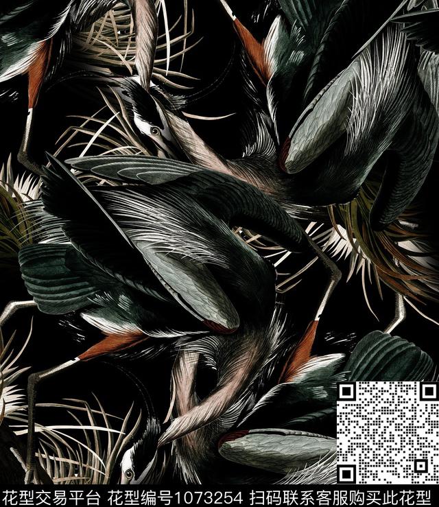 动物花卉蜘蛛手绘花卉数码印花华亿平台下载（图片编号: 1073254） - 瓦栏（Walan）