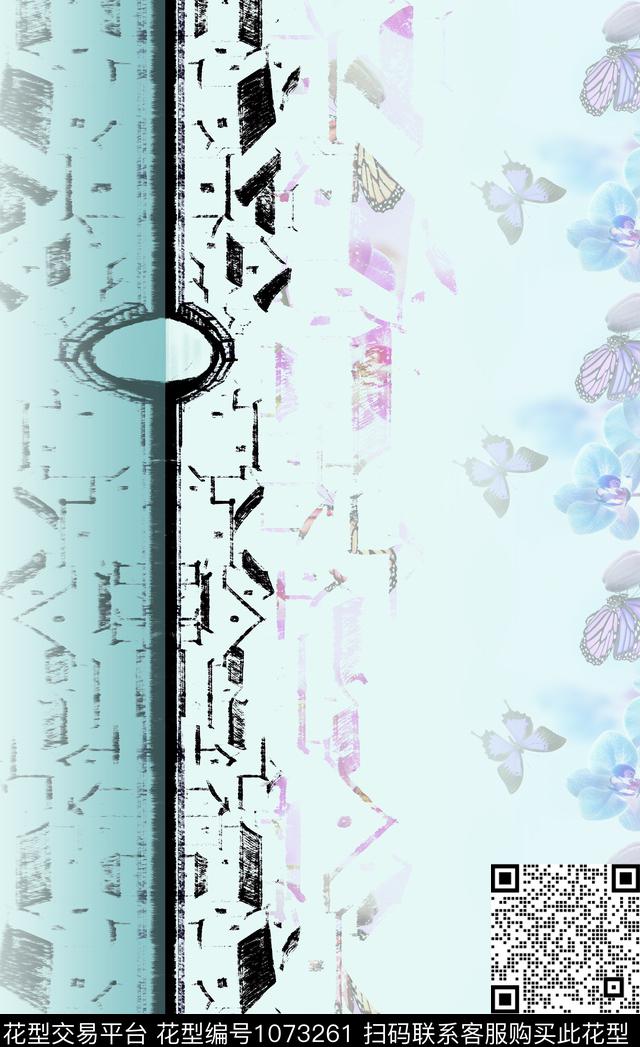 数码华亿平台围巾水墨风数码印花华亿平台下载（图片编号: 1073261） - 瓦栏（Walan）