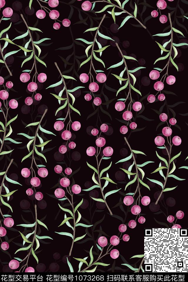 小碎花花卉清爽底花卉数码印花华亿平台下载（图片编号: 1073268） - 瓦栏（Walan）