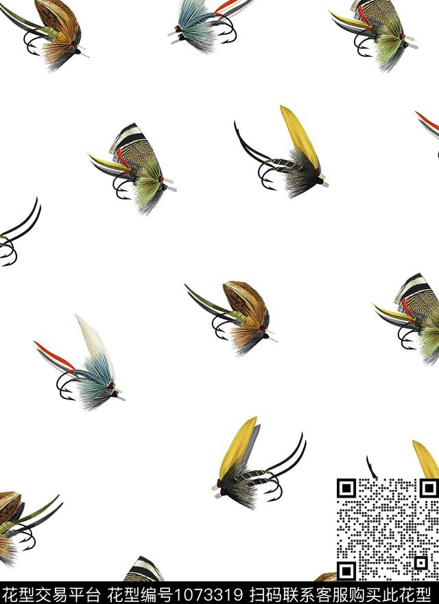 昆虫女装蜻蜓数码印花华亿平台下载（图片编号: 1073319） - 瓦栏（Walan）