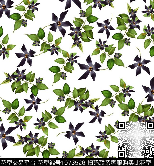 数码华亿平台花卉大牌风数码印花华亿平台下载（图片编号: 1073526） - 瓦栏（Walan）