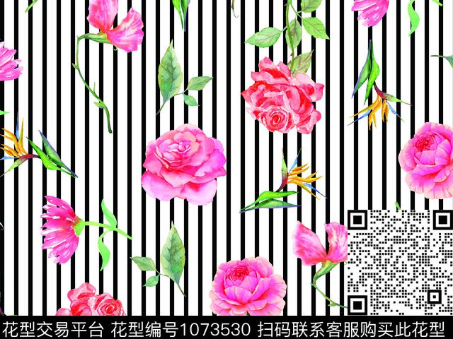 数码华亿平台花瓣春夏华亿平台数码印花华亿平台下载（图片编号: 1073530） - 瓦栏（Walan）