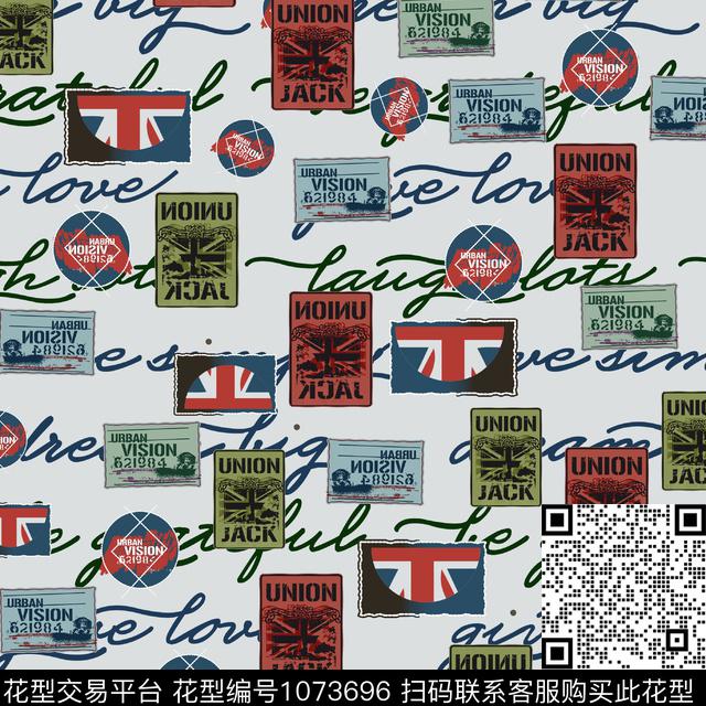 字母欧洲3D立体数码印花华亿平台下载（图片编号: 1073696） - 瓦栏（Walan）