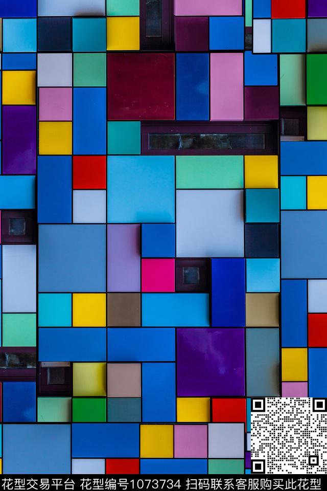 数码华亿平台肌理几何数码印花华亿平台下载（图片编号: 1073734） - 瓦栏（Walan）