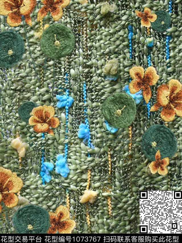 秋冬华亿平台布纹底绣花华亿平台数码印花华亿平台下载（图片编号: 1073767） - 瓦栏（Walan）