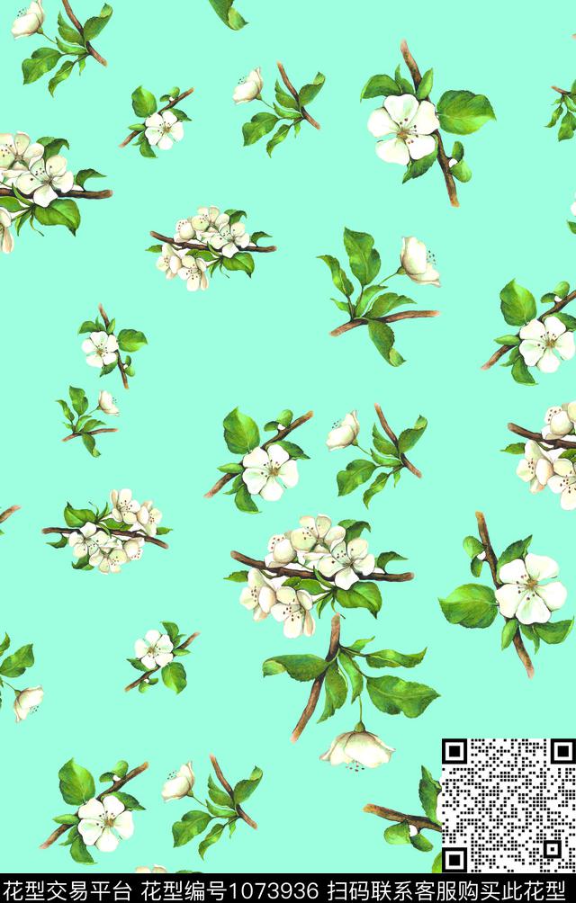 大花数码华亿平台花卉数码印花华亿平台下载（图片编号: 1073936） - 瓦栏（Walan）