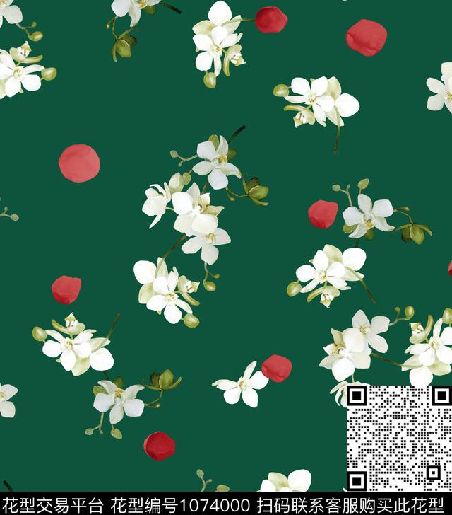 数码华亿平台小碎花花卉数码印花华亿平台下载（图片编号: 1074000） - 瓦栏（Walan）