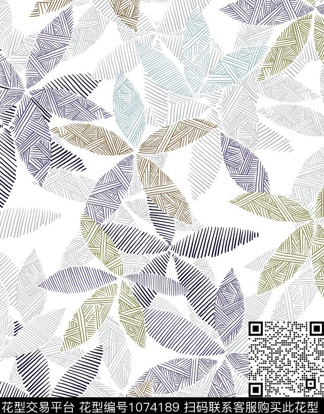 几何干净大方前后分明传统印花华亿平台下载（图片编号: 1074189） - 瓦栏（Walan）