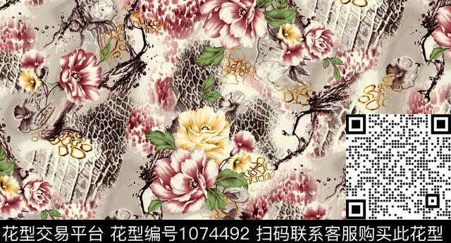 数码华亿平台民族风小碎花数码印花华亿平台下载（图片编号: 1074492） - 瓦栏（Walan）