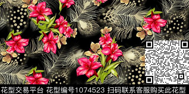 数码华亿平台民族风小碎花数码印花华亿平台下载（图片编号: 1074523） - 瓦栏（Walan）