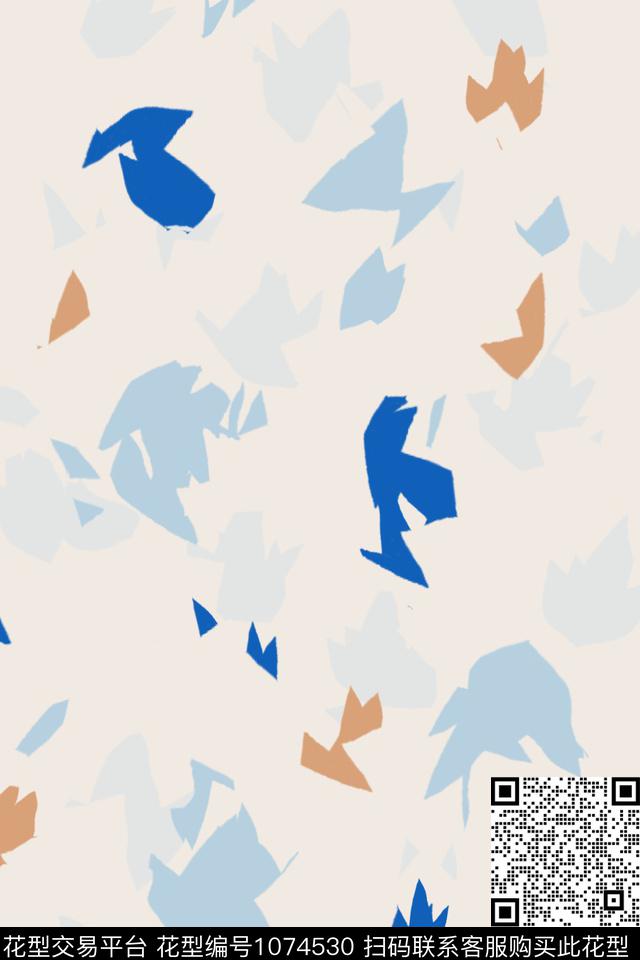 抽象大牌风波点传统印花华亿平台下载（图片编号: 1074530） - 瓦栏（Walan）