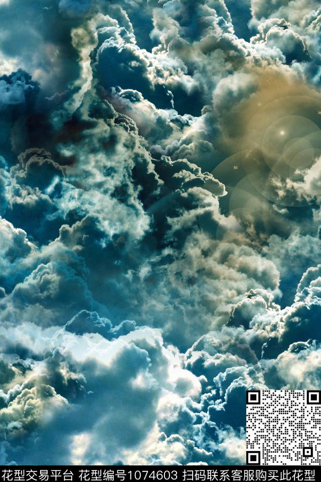 男装星空天空数码印花华亿平台下载（图片编号: 1074603） - 瓦栏（Walan）