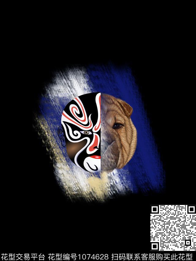 潮牌动物男T数码印花华亿平台下载（图片编号: 1074628） - 瓦栏（Walan）