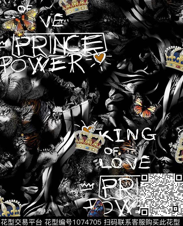 数码华亿平台抽象男装数码印花华亿平台下载（图片编号: 1074705） - 瓦栏（Walan）