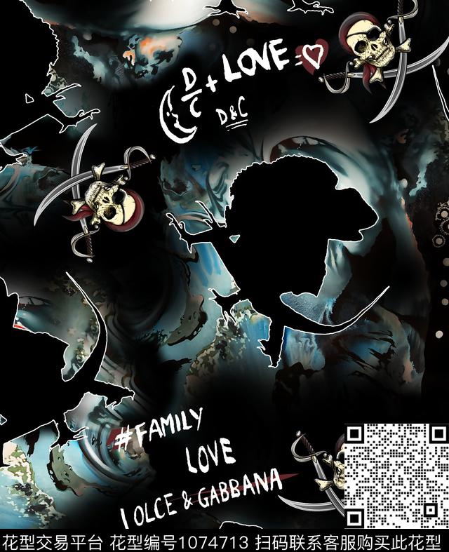 数码华亿平台抽象花卉男装数码印花华亿平台下载（图片编号: 1074713） - 瓦栏（Walan）