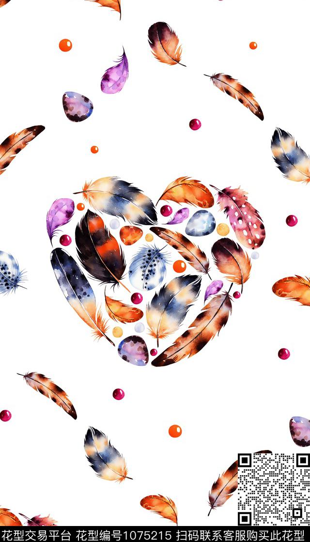 数码华亿平台羽毛女装数码印花华亿平台下载（图片编号: 1075215） - 瓦栏（Walan）