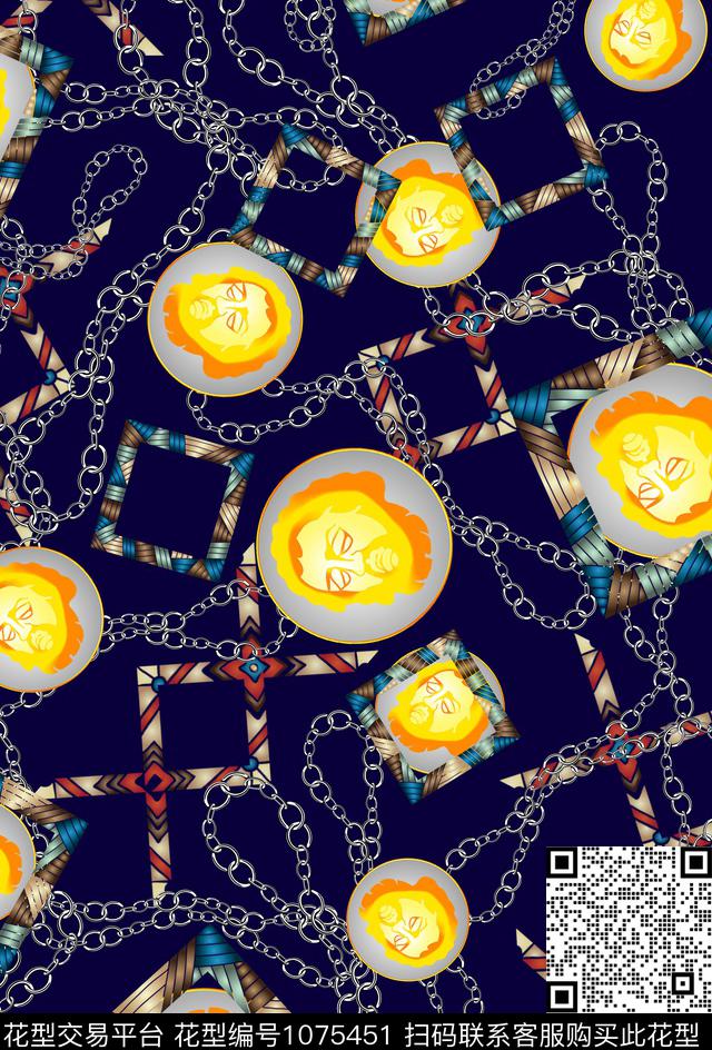 数码华亿平台几何大牌风数码印花华亿平台下载（图片编号: 1075451） - 瓦栏（Walan）