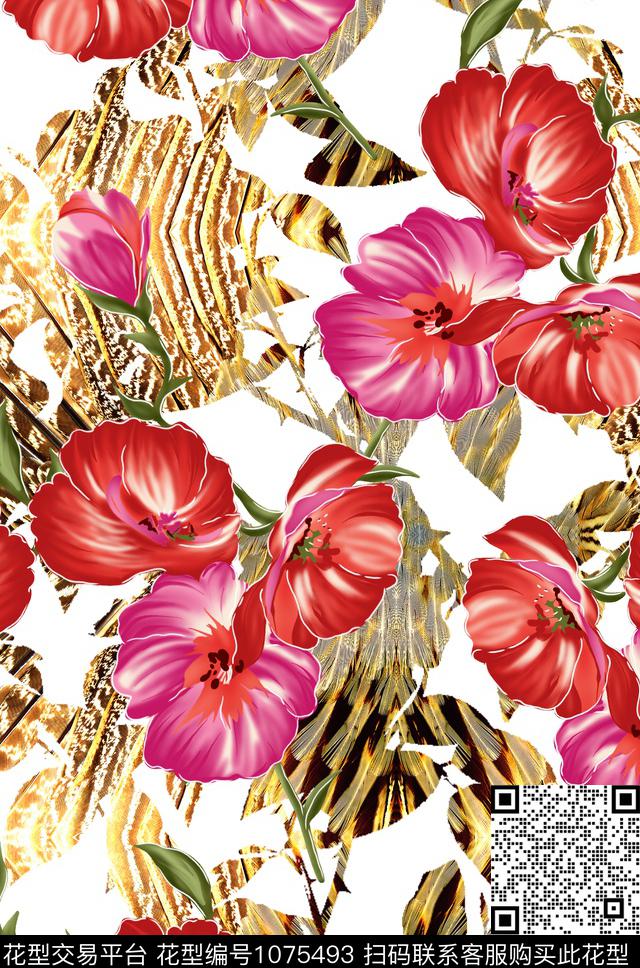 数码华亿平台春夏华亿平台抽象数码印花华亿平台下载（图片编号: 1075493） - 瓦栏（Walan）