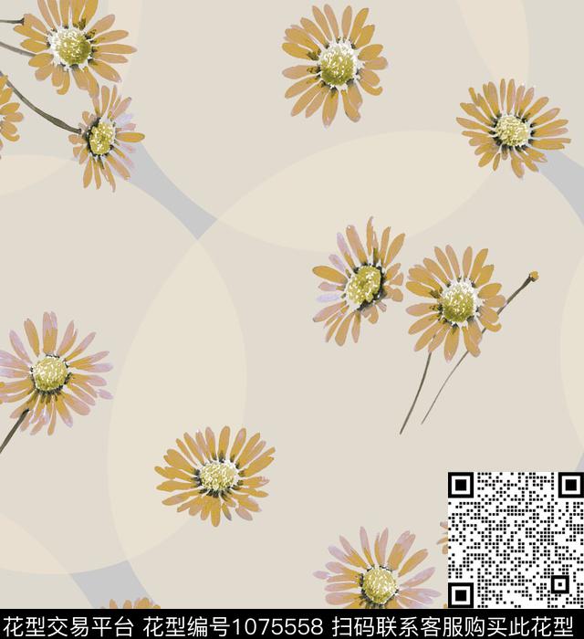 小碎花花卉田园碎花数码印花华亿平台下载（图片编号: 1075558） - 瓦栏（Walan）