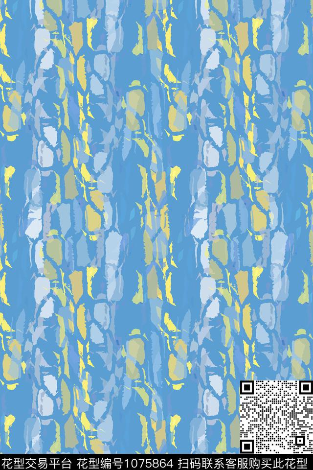 条纹图案抽象径庭迷彩数码印花华亿平台下载（图片编号: 1075864） - 瓦栏（Walan）