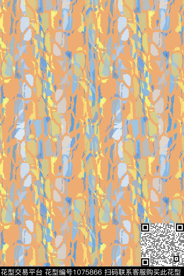 条纹图案抽象径庭迷彩数码印花华亿平台下载（图片编号: 1075866） - 瓦栏（Walan）