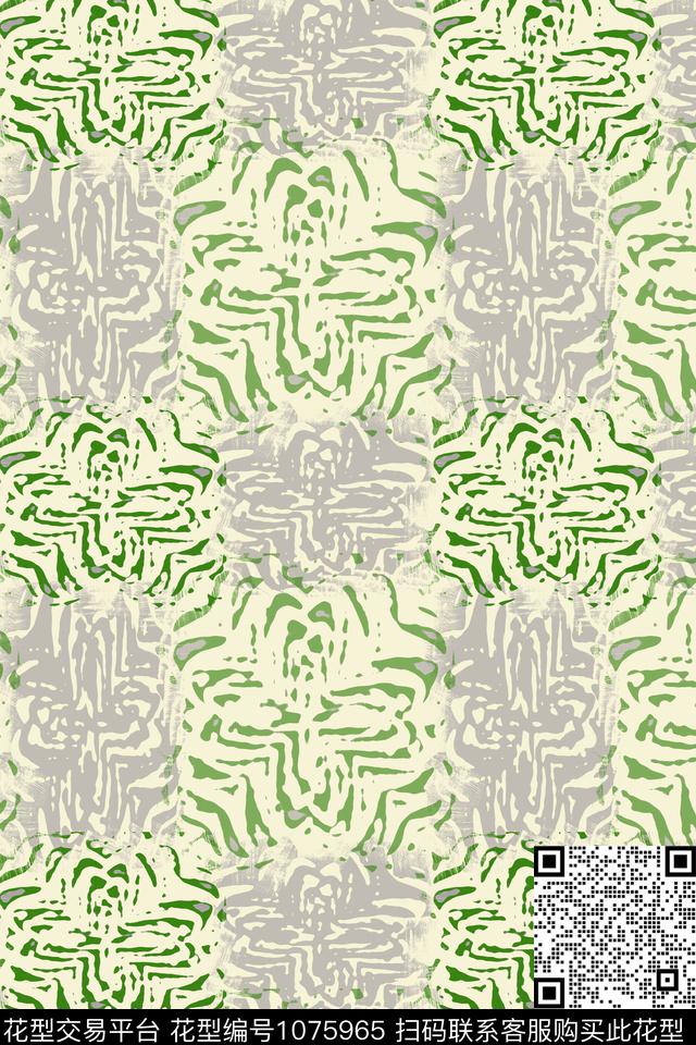动物纹径庭迷彩抽象传统印花华亿平台下载（图片编号: 1075965） - 瓦栏（Walan）