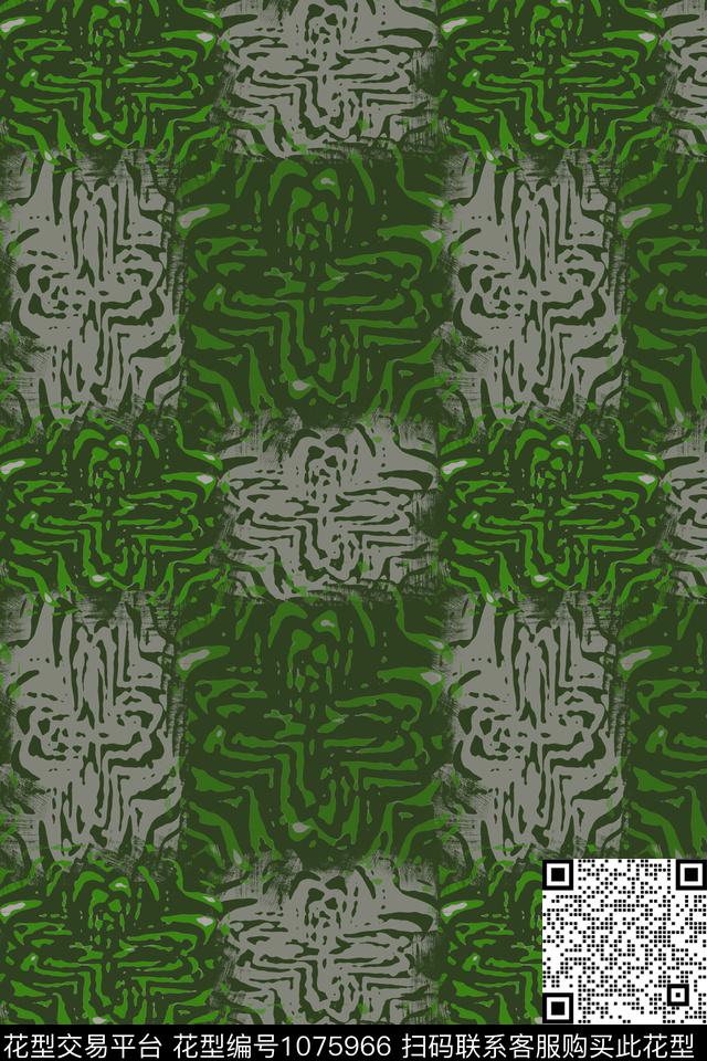 动物纹径庭迷彩抽象传统印花华亿平台下载（图片编号: 1075966） - 瓦栏（Walan）