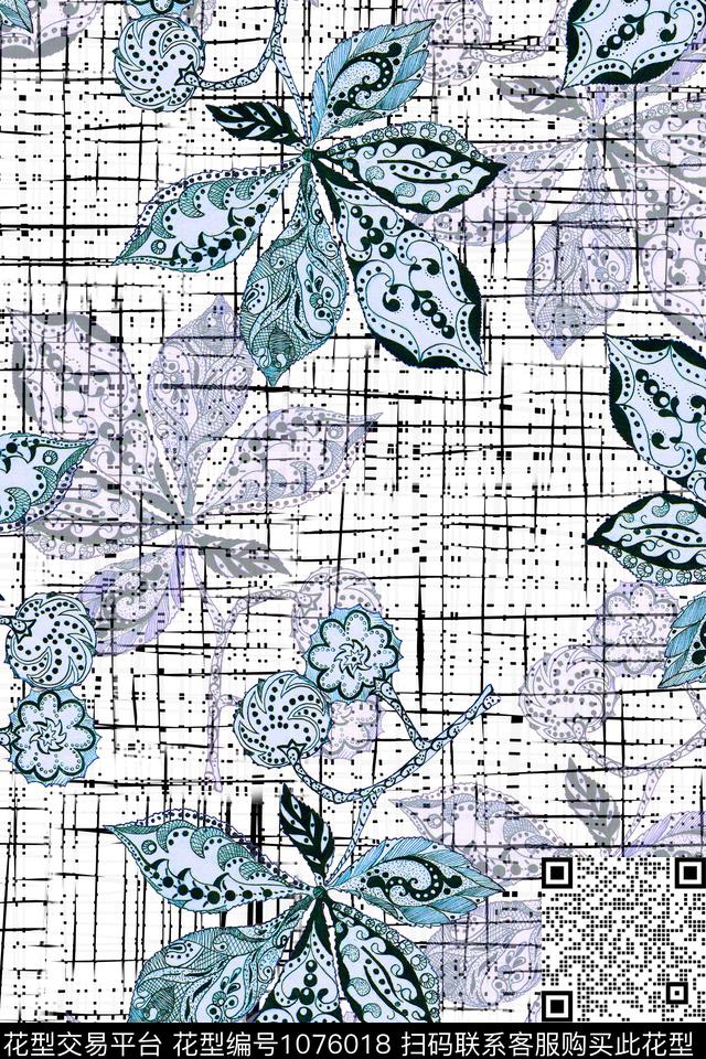 数码华亿平台创意民族风数码印花华亿平台下载（图片编号: 1076018） - 瓦栏（Walan）