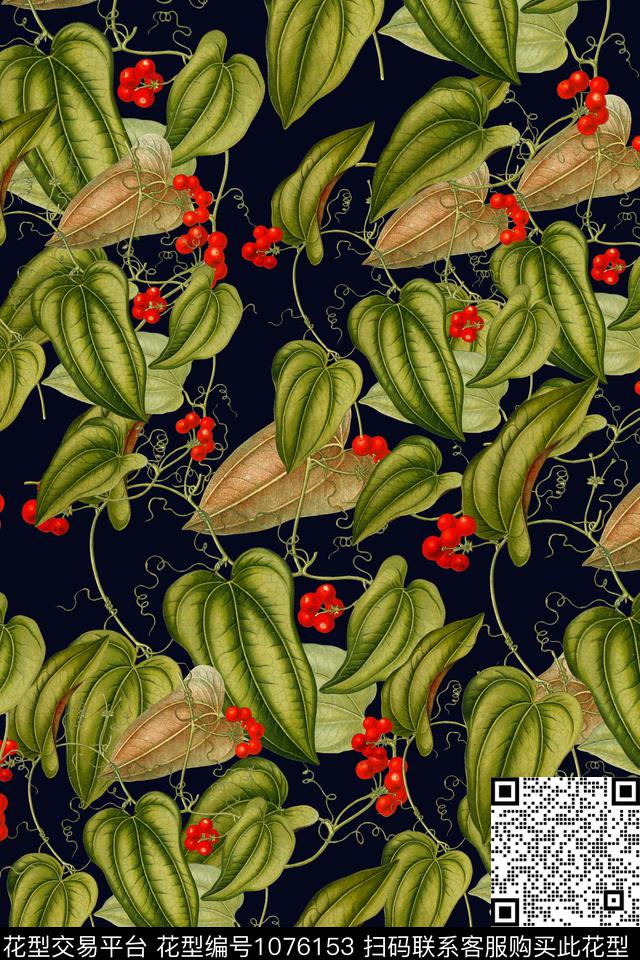 数码华亿平台花卉大牌风数码印花华亿平台下载（图片编号: 1076153） - 瓦栏（Walan）