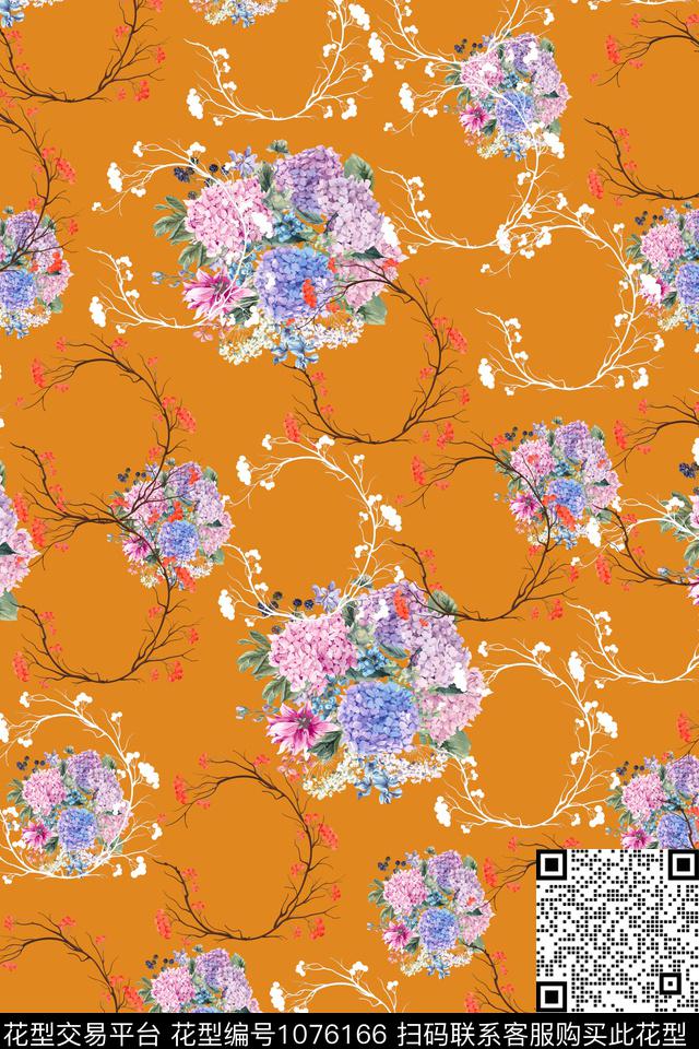 数码华亿平台圆形大牌风数码印花华亿平台下载（图片编号: 1076166） - 瓦栏（Walan）