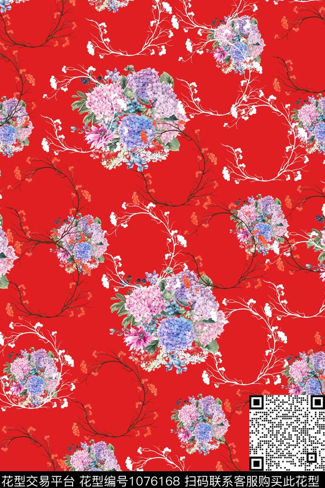 数码华亿平台圆形大牌风数码印花华亿平台下载（图片编号: 1076168） - 瓦栏（Walan）