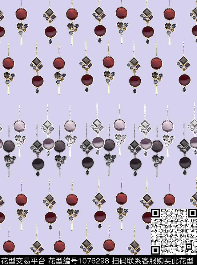 小碎花几何复古数码印花华亿平台下载（图片编号: 1076298） - 瓦栏（Walan）